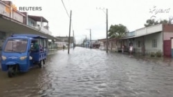 Cubanos ante las inundaciones provocadas por el huracán Milton